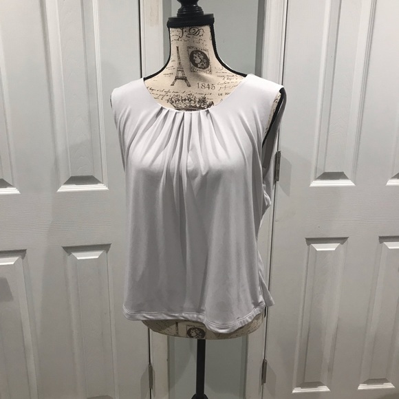 Calvin Klein Tops - 3/$20 Calvin Klein sleeveless top size 14 offwhite